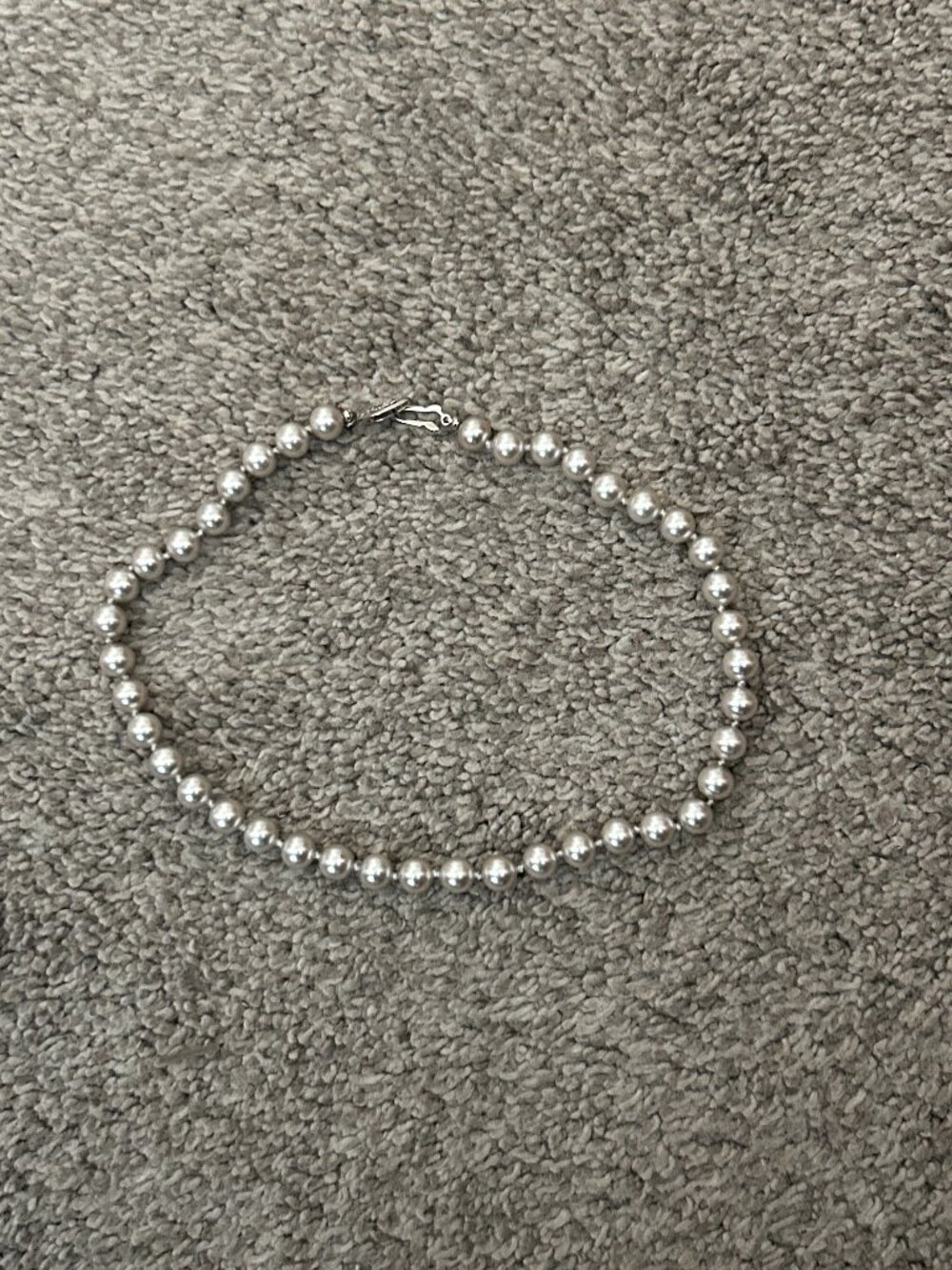 Grey Faux pearl necklace